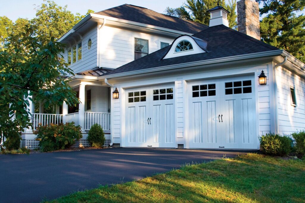 white garage doors
