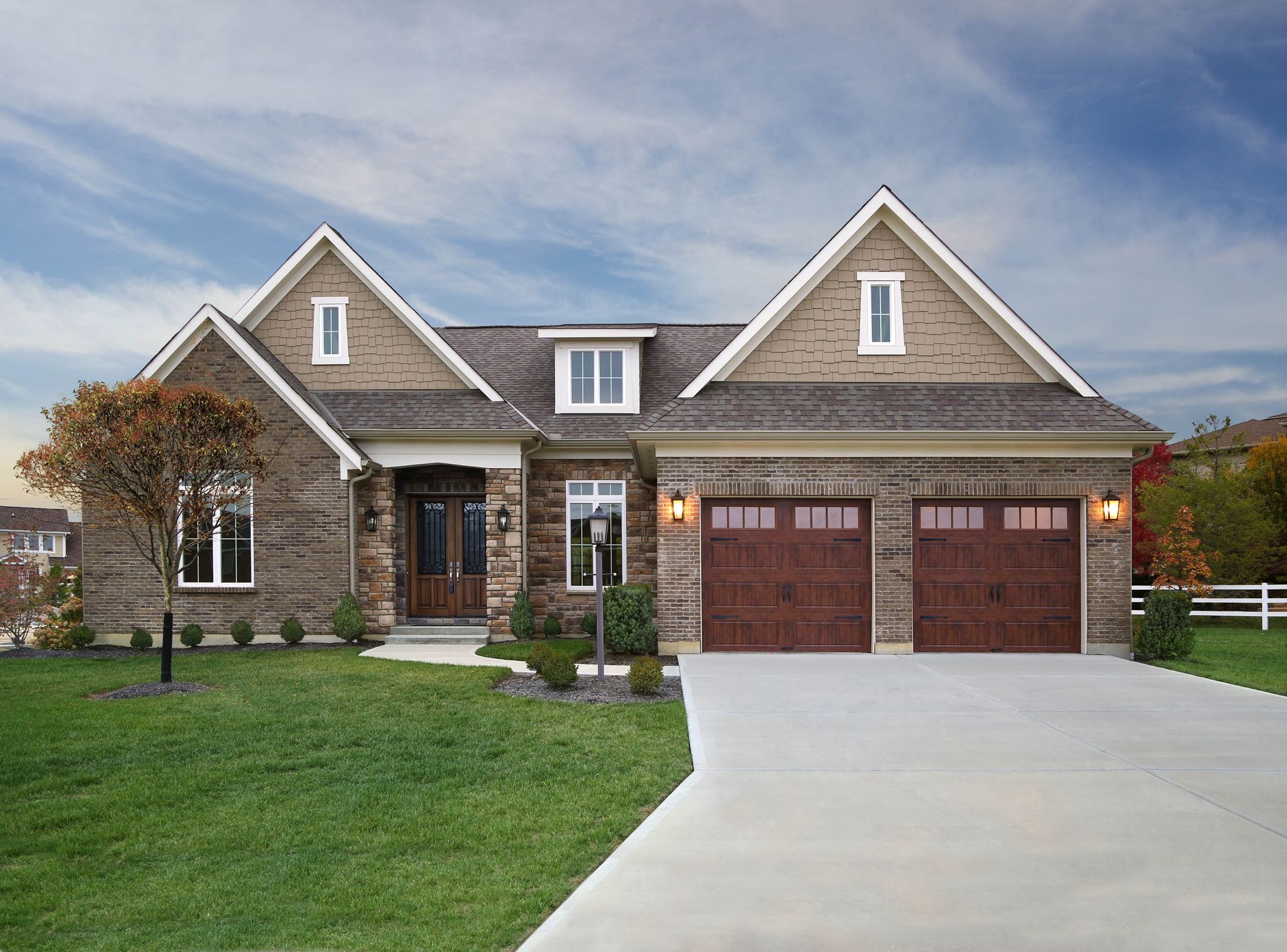 brown garage doors